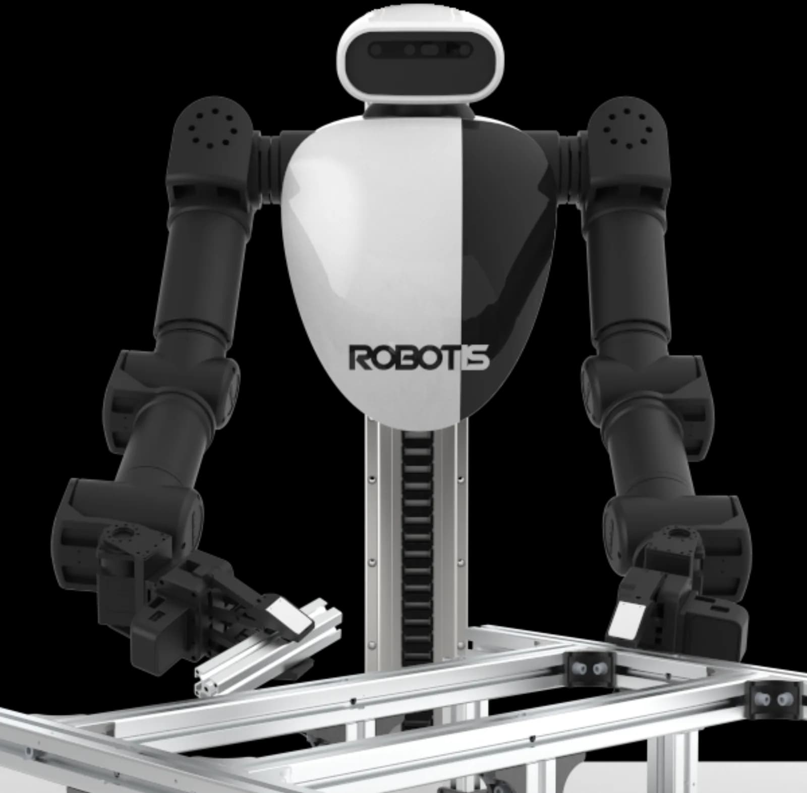 AI Worker semi-humanoid mobile manipulator — official ROBOTIS image