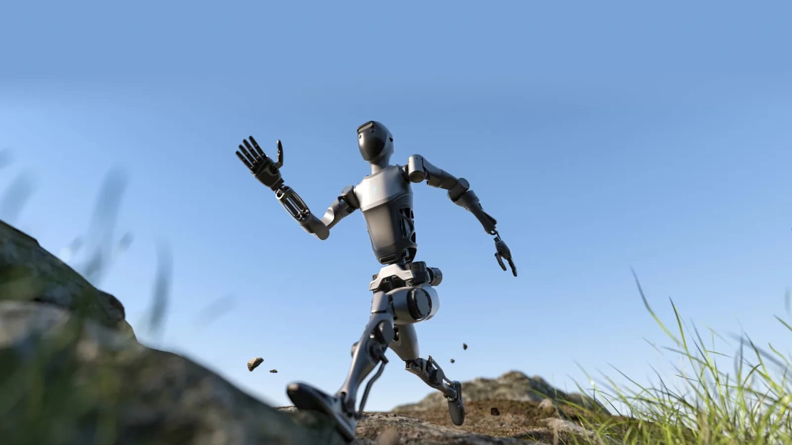 PUDU D9 bipedal humanoid robot — official Pudu Robotics image