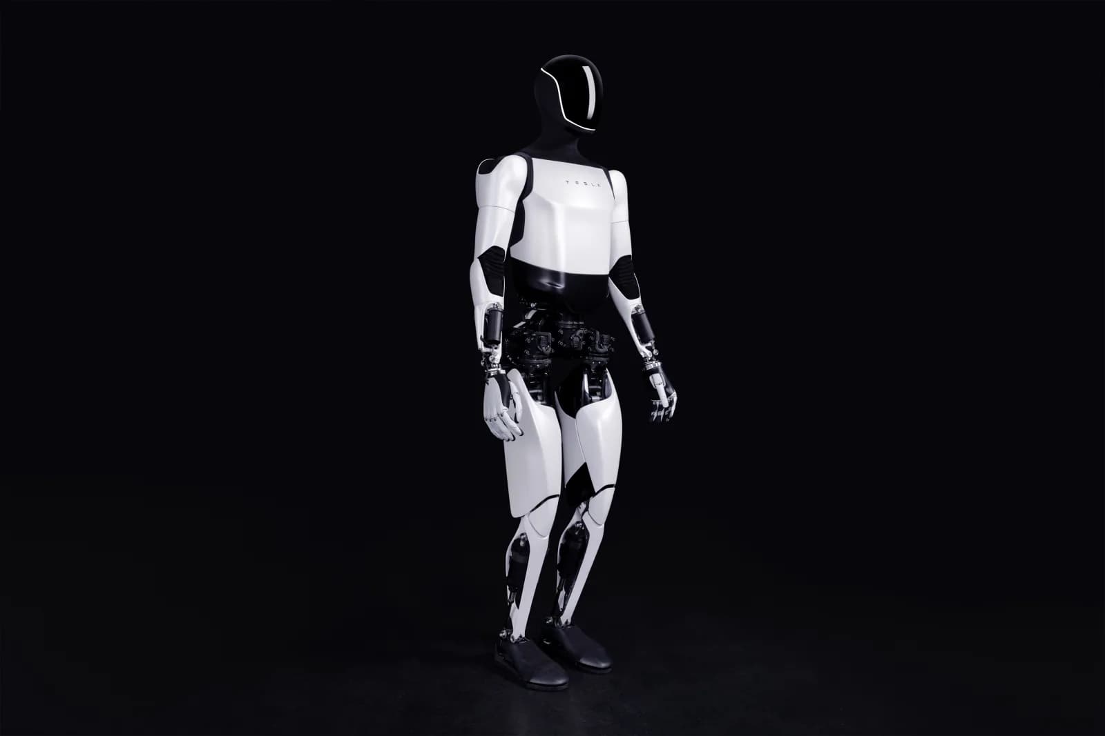 Tesla Optimus humanoid robot (earlier generation pictured) — Optimus Gen 3 is unrevealed and has no official imagery
